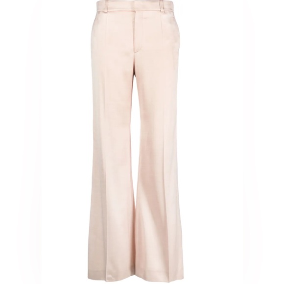Chloé high waist pink wool silk blend trousers nwot 42/10